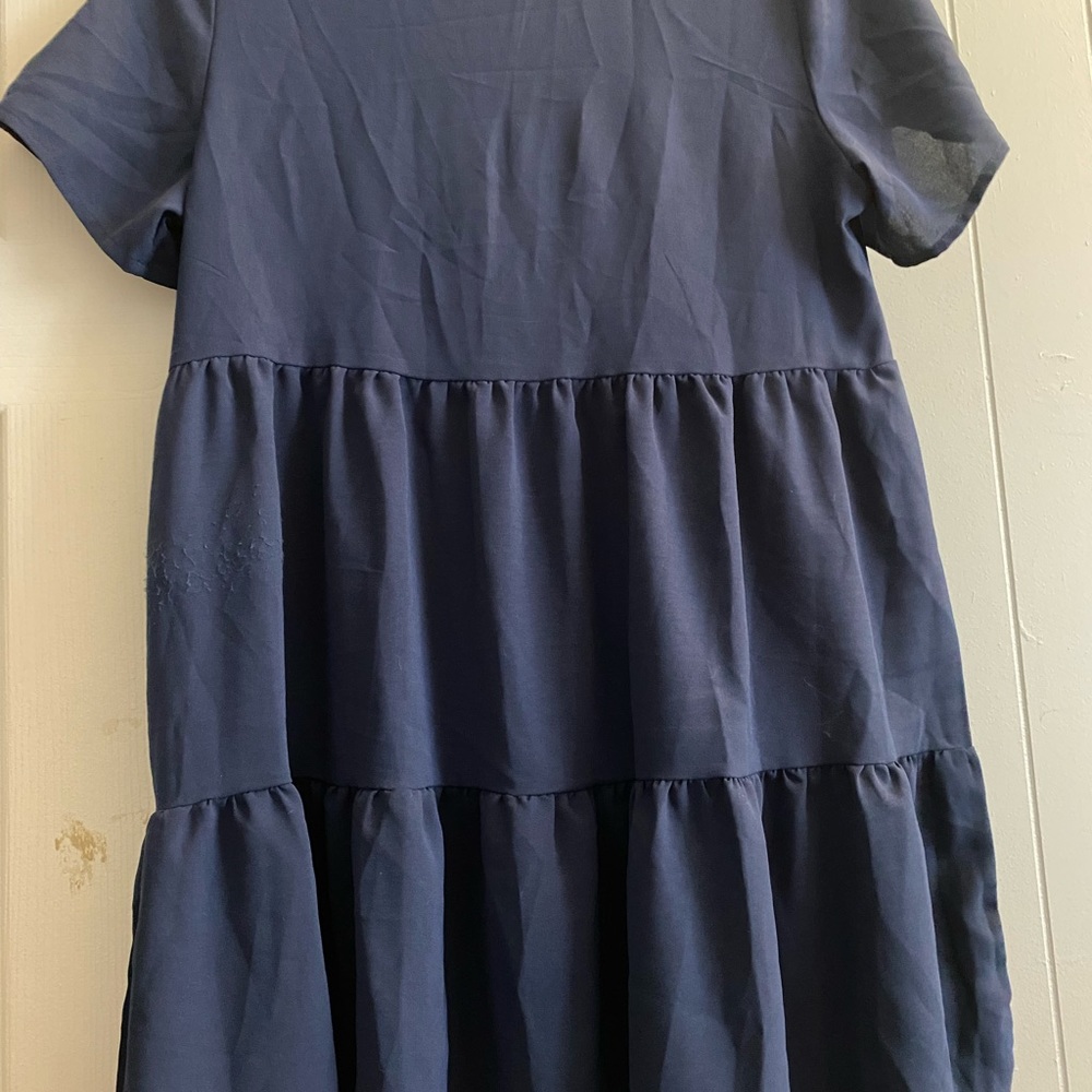 Navy blue small baby doll dress